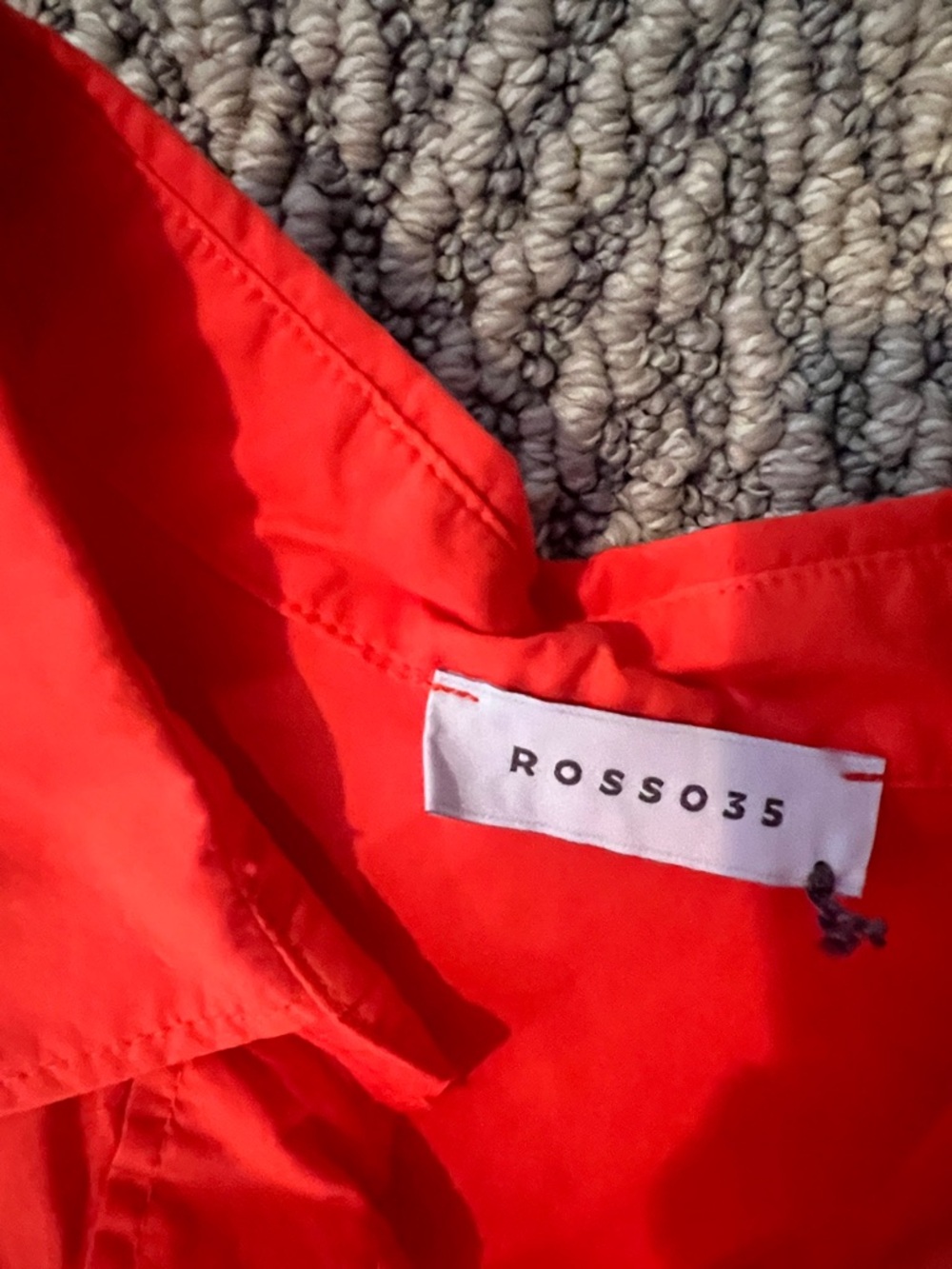 Rosso35 Red Collared Button-Front Shirt - Picture 2 of 2